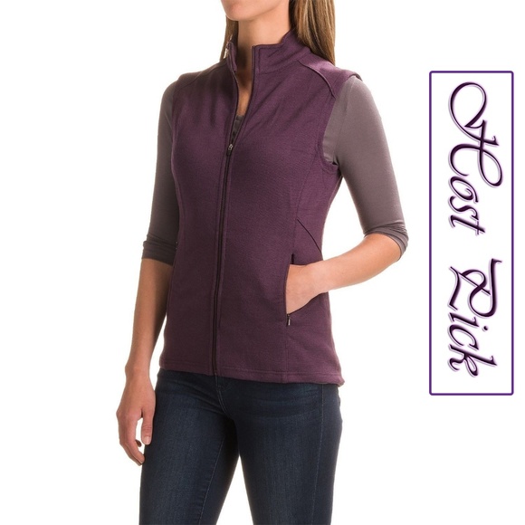 ibex Jackets & Blazers - IBEX Shak Vest 100% Merino Wool Purple *HOST PICK*